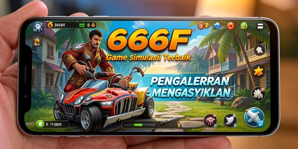 Tampilan gameplay <strong>666F</strong> yang menampilkan pembangunan kota yang dinamis dan interaksi sosial.