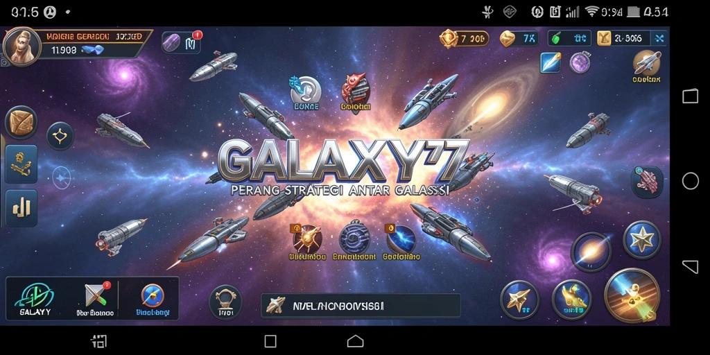 Gameplay menarik dalam galaksi dengan pertempuran strategis.