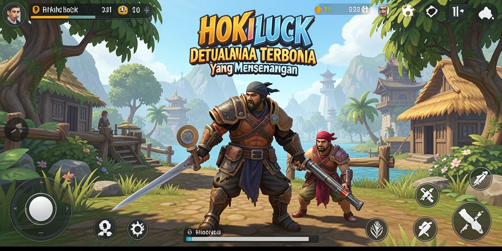 Gameplay HOKILUCK menampilkan petualangan di dunia terbuka yang menakjubkan.