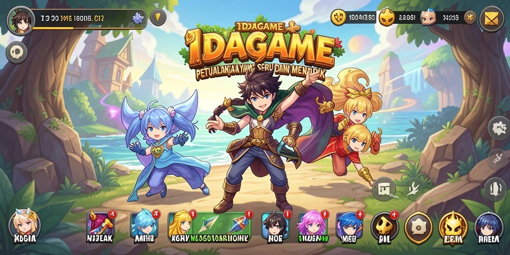 Tampilan memukau dari gameplay <strong>IDAGAME</strong> yang mendebarkan.