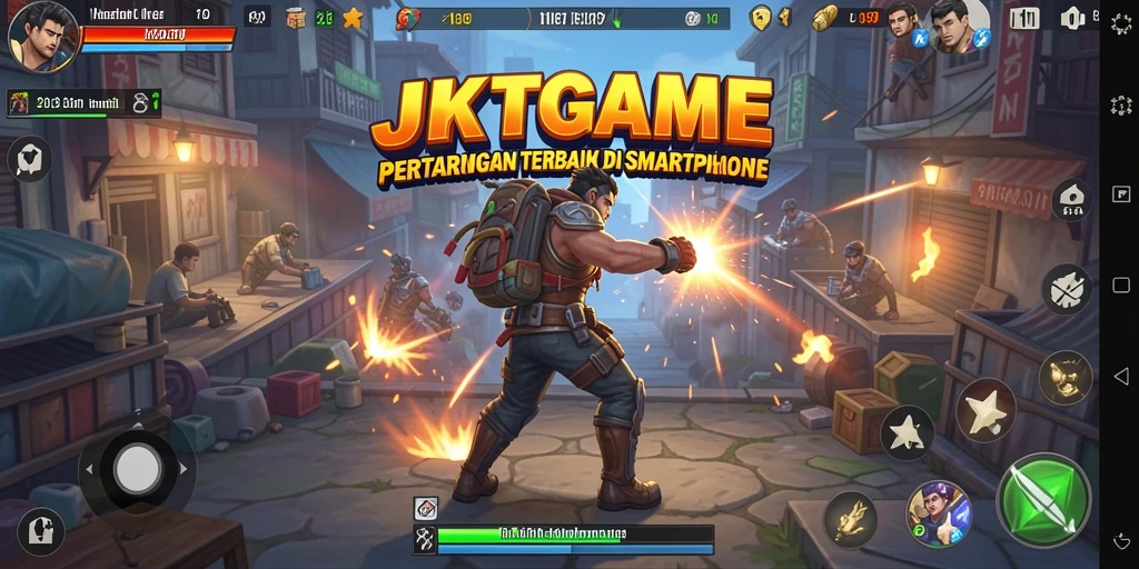 Tampilan aksi seru dalam gameplay JKTGAME dengan grafis memukau.