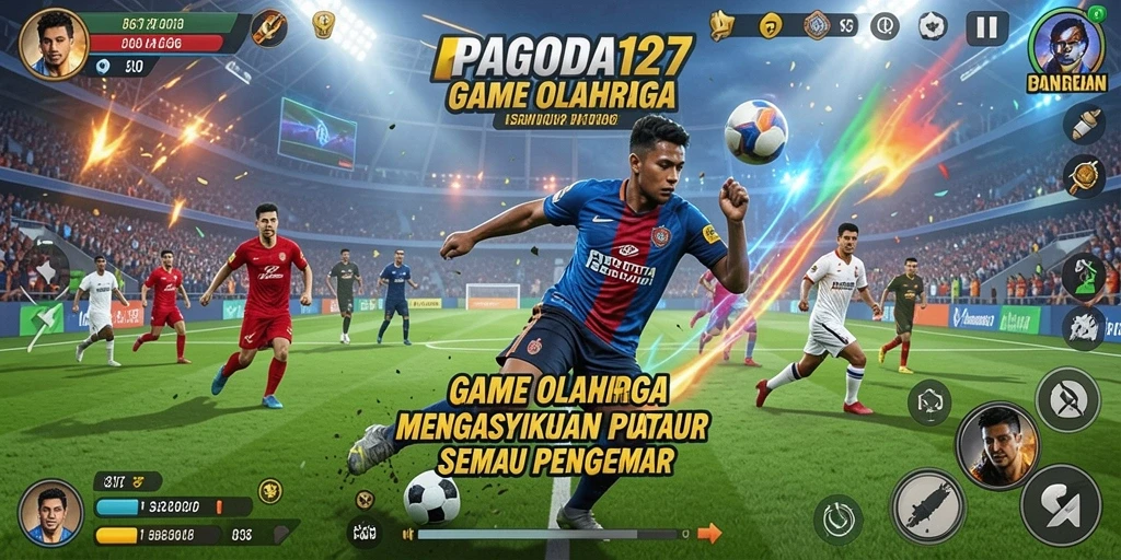 Screenshot PAGODA127 menampilkan aksi seru dalam olahraga.