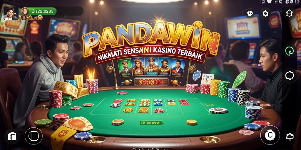 Tampilan gameplay seru dengan berbagai permainan kasino.