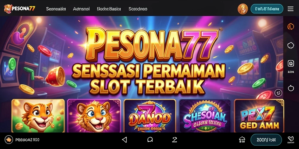 Screenshot PESONA77 menampilkan gameplay slot yang mendebarkan dan interaktif.