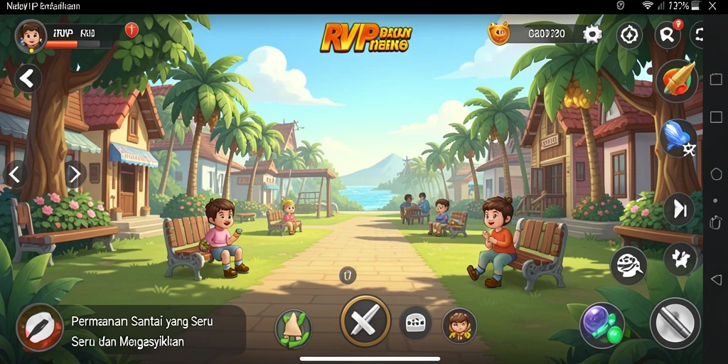 Tampilan gameplay RVIP yang menyenangkan dan interaktif.